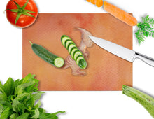 Load image into Gallery viewer, Parasaurolophus Watercolor Glass Cutting Boards – Durable, Decorative Kitchen Art Large BB7400LCB