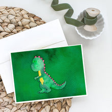 Load image into Gallery viewer, Tyrannosaurus Rex Watercolor Greeting Cards -  Blank Note Cards – 8-Pack of Artist-Designed Cards with Envelopes