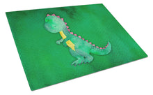 Load image into Gallery viewer, Tyrannosaurus Rex Watercolor Glass Cutting Boards – Durable, Decorative Kitchen Art Large BB7401LCB