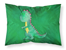 Load image into Gallery viewer, Tyrannosaurus Rex Watercolor Fabric Standard Pillowcase – Artistic Decorative Front, White Back BB7401PILLOWCASE