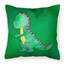 Load image into Gallery viewer, Tyrannosaurus Rex Watercolor Fabric Decorative Pillow BB7401PW1818