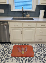 Load image into Gallery viewer, Pterodactyl Watercolor Machine Washable Memory Foam Mat BB7402RUG