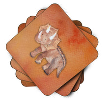 Load image into Gallery viewer, Triceratops Watercolor Foam Coaster  BB7403FC