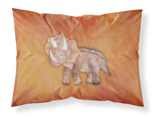 Load image into Gallery viewer, Triceratops Watercolor Fabric Standard Pillowcase – Artistic Decorative Front, White Back BB7403PILLOWCASE