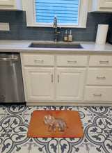 Load image into Gallery viewer, Triceratops Watercolor Machine Washable Memory Foam Mat BB7403RUG