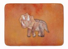Load image into Gallery viewer, Triceratops Watercolor Machine Washable Memory Foam Mat BB7403RUG