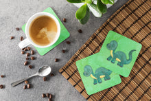 Load image into Gallery viewer, Brontosaurus Watercolor Foam Coaster  BB7404FC