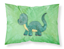 Load image into Gallery viewer, Brontosaurus Watercolor Fabric Standard Pillowcase – Artistic Decorative Front, White Back BB7404PILLOWCASE