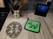 Load image into Gallery viewer, Brontosaurus Watercolor Pot Holders - Set of 2 - Heat-Resistant Kitchen Essentials BB7404PTHD