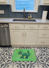 Load image into Gallery viewer, Brontosaurus Watercolor Machine Washable Memory Foam Mat BB7404RUG