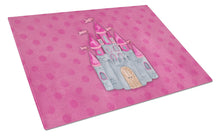Load image into Gallery viewer, Princess Castle Watercolor Glass Cutting Boards – Durable, Decorative Kitchen Art Large BB7405LCB