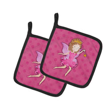 Load image into Gallery viewer, Fairy Princess Watercolor Pot Holders - Set of 2 - Heat-Resistant Kitchen Essentials BB7406PTHD