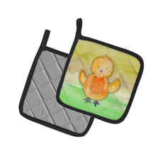 Load image into Gallery viewer, Chicken Watercolor Pot Holders - Set of 2 - Heat-Resistant Kitchen Essentials BB7411PTHD