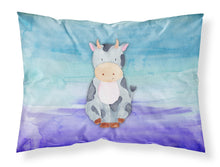 Load image into Gallery viewer, Cow Watercolor Fabric Standard Pillowcase – Artistic Decorative Front, White Back BB7412PILLOWCASE