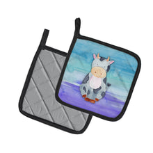 Load image into Gallery viewer, Cow Watercolor Pot Holders - Set of 2 - Heat-Resistant Kitchen Essentials BB7412PTHD