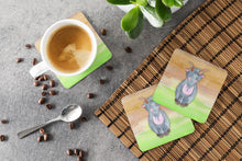 Load image into Gallery viewer, Goat Watercolor Foam Coaster  BB7413FC