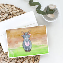 Load image into Gallery viewer, Goat Watercolor Greeting Cards -  Blank Note Cards – 8-Pack of Artist-Designed Cards with Envelopes