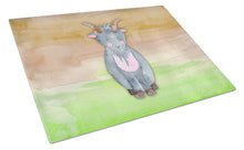 Load image into Gallery viewer, Goat Watercolor Glass Cutting Boards – Durable, Decorative Kitchen Art Large BB7413LCB