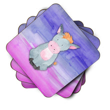 Load image into Gallery viewer, Donkey Watercolor Foam Coaster  BB7415FC