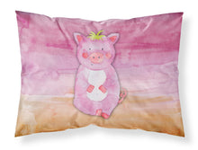 Load image into Gallery viewer, Pig Watercolor Fabric Standard Pillowcase – Artistic Decorative Front, White Back BB7416PILLOWCASE