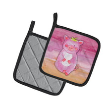 Load image into Gallery viewer, Pig Watercolor Pot Holders - Set of 2 - Heat-Resistant Kitchen Essentials BB7416PTHD