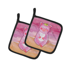 Load image into Gallery viewer, Pig Watercolor Pot Holders - Set of 2 - Heat-Resistant Kitchen Essentials BB7416PTHD