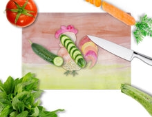 Load image into Gallery viewer, Rooster Watercolor Glass Cutting Boards – Durable, Decorative Kitchen Art Large BB7417LCB