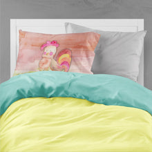 Load image into Gallery viewer, Rooster Watercolor Fabric Standard Pillowcase – Artistic Decorative Front, White Back BB7417PILLOWCASE