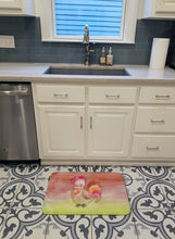 Load image into Gallery viewer, Rooster Watercolor Machine Washable Memory Foam Mat BB7417RUG