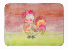 Load image into Gallery viewer, Rooster Watercolor Machine Washable Memory Foam Mat BB7417RUG