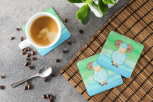 Load image into Gallery viewer, Ram Sheep Watercolor Foam Coaster  BB7418FC