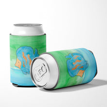 Load image into Gallery viewer, Blue Fish Watercolor Can or Bottle Hugger BB7419CC
