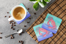 Load image into Gallery viewer, Crab Watercolor Foam Coaster  BB7420FC