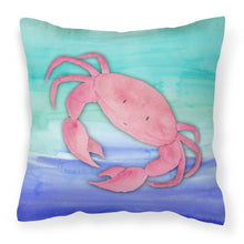Load image into Gallery viewer, Crab Watercolor Fabric Decorative Pillow BB7420PW1818