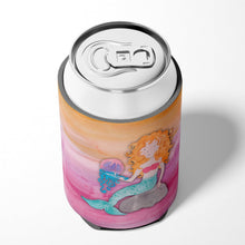 Load image into Gallery viewer, Blonde Mermaid Watercolor Can or Bottle Hugger BB7423CC