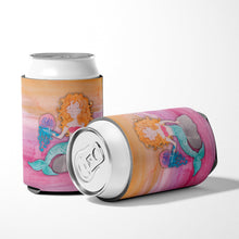 Load image into Gallery viewer, Blonde Mermaid Watercolor Can or Bottle Hugger BB7423CC