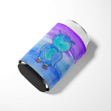 Load image into Gallery viewer, Blue Owl Watercolor Can or Bottle Hugger BB7426CC