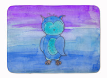 Load image into Gallery viewer, Blue Owl Watercolor Machine Washable Memory Foam Mat BB7426RUG