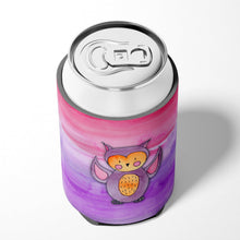 Load image into Gallery viewer, Pink and Purple Owl Watercolor Can or Bottle Hugger BB7428CC