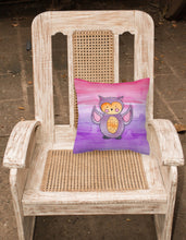 Load image into Gallery viewer, Pink and Purple Owl Watercolor Fabric Decorative Pillow BB7428PW1818