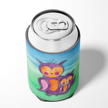 Load image into Gallery viewer, Momma and Baby Owl Watercolor Can or Bottle Hugger BB7430CC