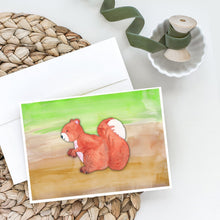 Load image into Gallery viewer, Squirrel Watercolor Greeting Cards -  Blank Note Cards – 8-Pack of Artist-Designed Cards with Envelopes