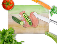Load image into Gallery viewer, Squirrel Watercolor Glass Cutting Boards – Durable, Decorative Kitchen Art Large BB7431LCB