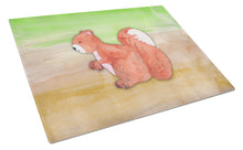 Load image into Gallery viewer, Squirrel Watercolor Glass Cutting Boards – Durable, Decorative Kitchen Art Large BB7431LCB