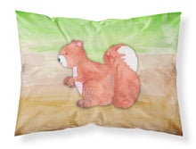 Load image into Gallery viewer, Squirrel Watercolor Fabric Standard Pillowcase – Artistic Decorative Front, White Back BB7431PILLOWCASE