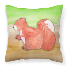 Load image into Gallery viewer, Squirrel Watercolor Fabric Decorative Pillow BB7431PW1818