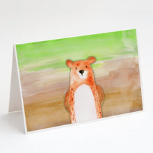 Load image into Gallery viewer, Bear Watercolor Greeting Cards -  Blank Note Cards – 8-Pack of Artist-Designed Cards with Envelopes
