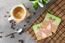 Load image into Gallery viewer, Deer Watercolor Foam Coaster  BB7435FC