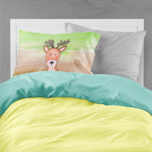 Load image into Gallery viewer, Deer Watercolor Fabric Standard Pillowcase – Artistic Decorative Front, White Back BB7435PILLOWCASE