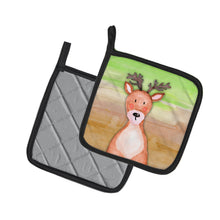 Load image into Gallery viewer, Deer Watercolor Pot Holders - Set of 2 - Heat-Resistant Kitchen Essentials BB7435PTHD